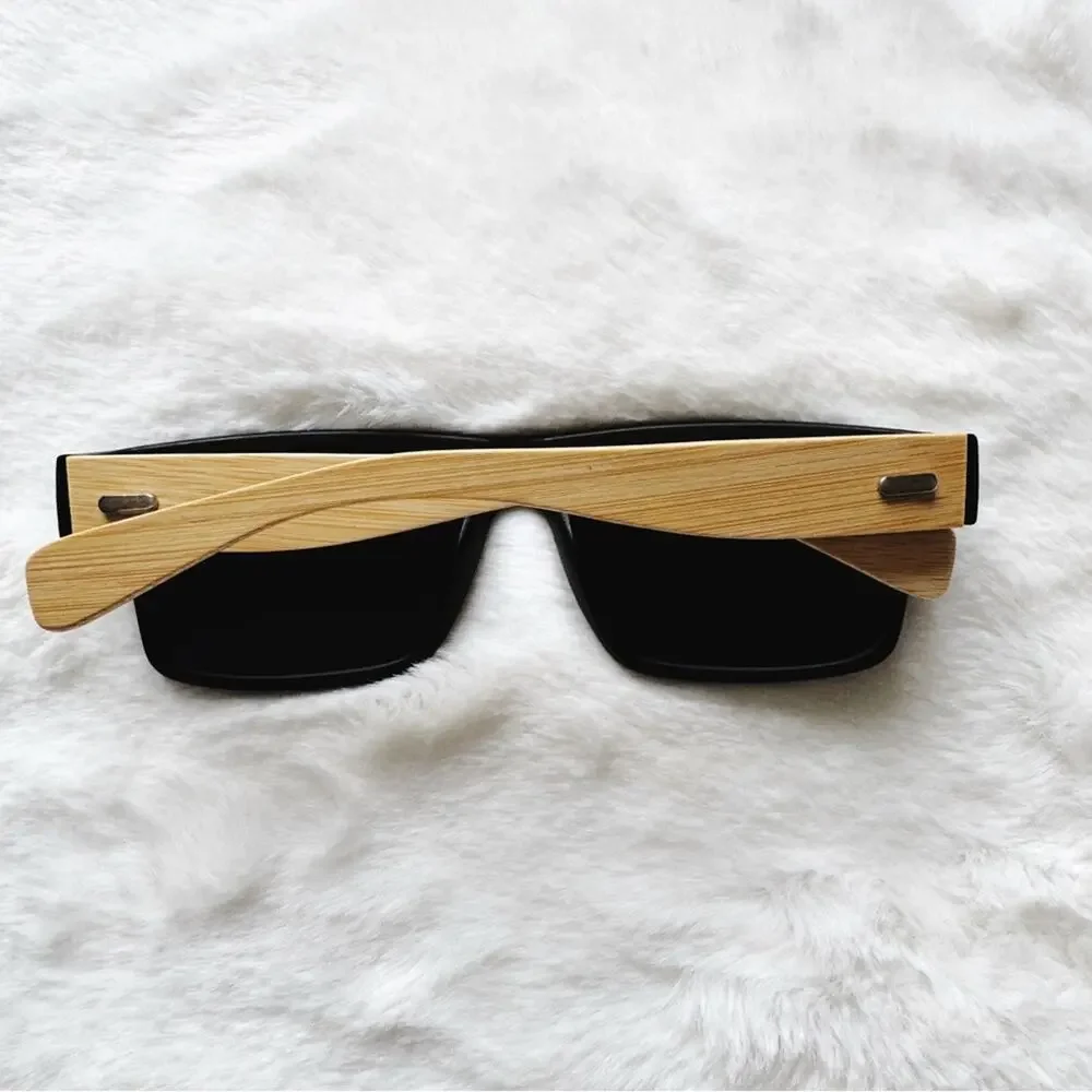 Jensen Blue & Light Wood Sunglasses